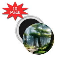 Forest Wood Nature Lake Swamp Water Trees 1 75  Magnets (10 Pack)  by Uceng