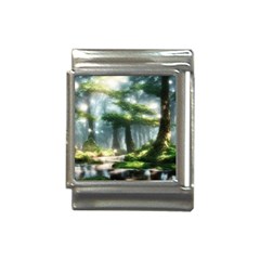 Forest Wood Nature Lake Swamp Water Trees Italian Charm (13mm) by Uceng