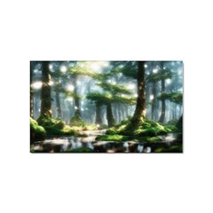 Forest Wood Nature Lake Swamp Water Trees Sticker (rectangular) by Uceng