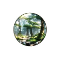 Forest Wood Nature Lake Swamp Water Trees Hat Clip Ball Marker by Uceng