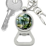 Forest Wood Nature Lake Swamp Water Trees Bottle Opener Key Chain Front