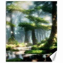 Forest Wood Nature Lake Swamp Water Trees Canvas 8  X 10  by Uceng