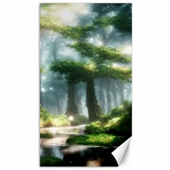 Forest Wood Nature Lake Swamp Water Trees Canvas 40  X 72  by Uceng