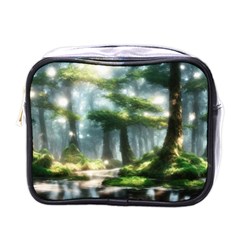 Forest Wood Nature Lake Swamp Water Trees Mini Toiletries Bag (one Side) by Uceng