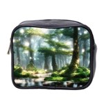 Forest Wood Nature Lake Swamp Water Trees Mini Toiletries Bag (Two Sides) Front