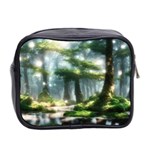 Forest Wood Nature Lake Swamp Water Trees Mini Toiletries Bag (Two Sides) Back