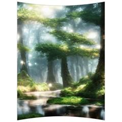 Forest Wood Nature Lake Swamp Water Trees Back Support Cushion by Uceng