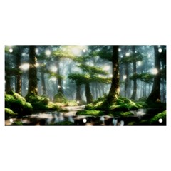 Forest Wood Nature Lake Swamp Water Trees Banner And Sign 6  X 3 