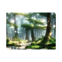 Forest Wood Nature Lake Swamp Water Trees Flano Blanket (mini) by Uceng