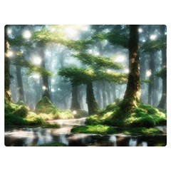 Forest Wood Nature Lake Swamp Water Trees Flano Blanket (extra Small)