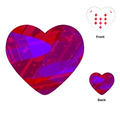 Background Pattern Purple Texture Design Wallpaper Playing Cards Single Design (heart)