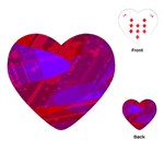 Background Pattern Purple Texture Design Wallpaper Playing Cards Single Design (Heart) Front