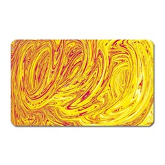 Red Yellow Abstract Wallpapers Abstracts Liquids Magnet (rectangular) by Uceng