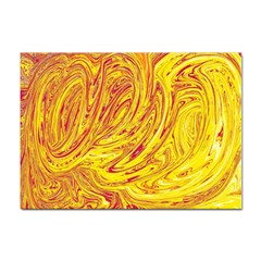 Red Yellow Abstract Wallpapers Abstracts Liquids Sticker A4 (10 Pack) by Uceng