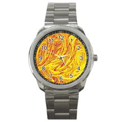 Red Yellow Abstract Wallpapers Abstracts Liquids Sport Metal Watch by Uceng