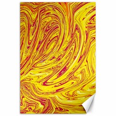 Red Yellow Abstract Wallpapers Abstracts Liquids Canvas 20  X 30  by Uceng