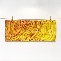 Red Yellow Abstract Wallpapers Abstracts Liquids Hand Towel by Uceng