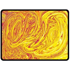 Red Yellow Abstract Wallpapers Abstracts Liquids Double Sided Fleece Blanket (large) by Uceng