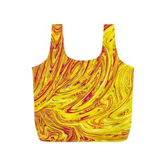 Red Yellow Abstract Wallpapers Abstracts Liquids Full Print Recycle Bag (s) by Uceng