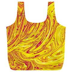 Red Yellow Abstract Wallpapers Abstracts Liquids Full Print Recycle Bag (xxxl) by Uceng