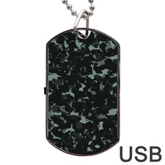 Pattern Texture Army Military Background Dog Tag Usb Flash (two Sides) by Uceng