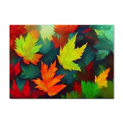 Leaves Foliage Autumn Nature Forest Fall Sticker A4 (100 Pack) by Uceng