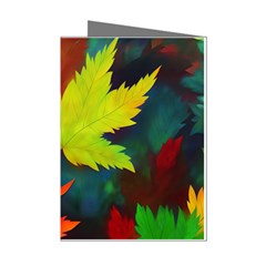 Leaves Foliage Autumn Nature Forest Fall Mini Greeting Cards (pkg Of 8)