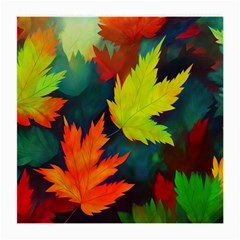 Leaves Foliage Autumn Nature Forest Fall Medium Glasses Cloth (2 Sides) by Uceng