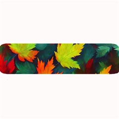 Leaves Foliage Autumn Nature Forest Fall Large Bar Mat by Uceng