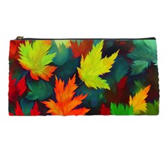 Leaves Foliage Autumn Nature Forest Fall Pencil Case by Uceng