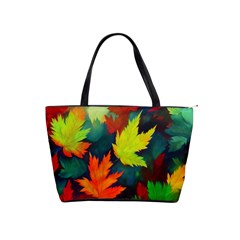 Leaves Foliage Autumn Nature Forest Fall Classic Shoulder Handbag by Uceng