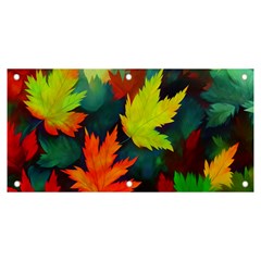 Leaves Foliage Autumn Nature Forest Fall Banner And Sign 6  X 3 