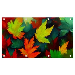 Leaves Foliage Autumn Nature Forest Fall Banner And Sign 7  X 4 