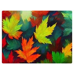 Leaves Foliage Autumn Nature Forest Fall Flano Blanket (extra Small) by Uceng