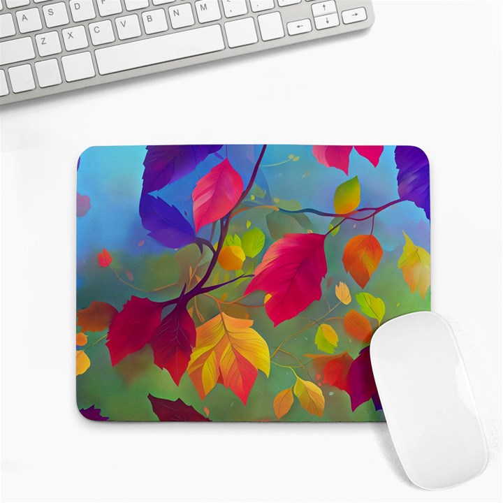 Leaves Foliage Autumn Branch Trees Nature Forest Small Mousepad