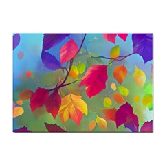 Leaves Foliage Autumn Branch Trees Nature Forest Sticker A4 (10 Pack) by Uceng