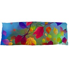 Leaves Foliage Autumn Branch Trees Nature Forest Body Pillow Case Dakimakura (two Sides) by Uceng