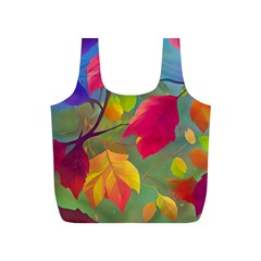 Leaves Foliage Autumn Branch Trees Nature Forest Full Print Recycle Bag (s) by Uceng