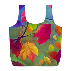 Leaves Foliage Autumn Branch Trees Nature Forest Full Print Recycle Bag (l) by Uceng