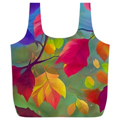 Leaves Foliage Autumn Branch Trees Nature Forest Full Print Recycle Bag (xl) by Uceng