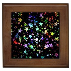 Christmas Star Gloss Lights Light Framed Tile