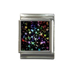 Christmas Star Gloss Lights Light Italian Charm (13mm)