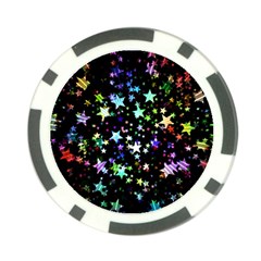 Christmas Star Gloss Lights Light Poker Chip Card Guard (10 pack)