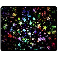 Christmas Star Gloss Lights Light Fleece Blanket (Medium)