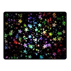 Christmas Star Gloss Lights Light Double Sided Fleece Blanket (Small)