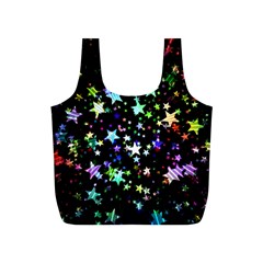 Christmas Star Gloss Lights Light Full Print Recycle Bag (s) by Uceng