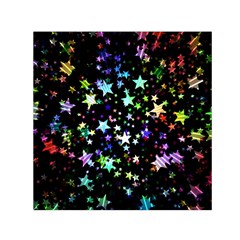 Christmas Star Gloss Lights Light Square Satin Scarf (30  x 30 )