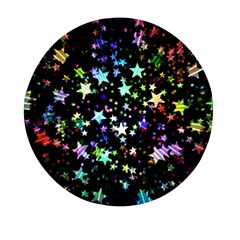 Christmas Star Gloss Lights Light Mini Round Pill Box (Pack of 3)