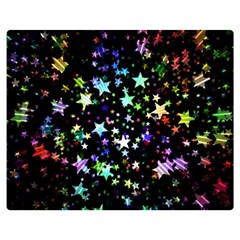 Christmas Star Gloss Lights Light Flano Blanket (Medium)