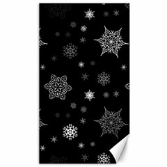 Christmas Snowflake Seamless Pattern With Tiled Falling Snow Canvas 40  X 72 